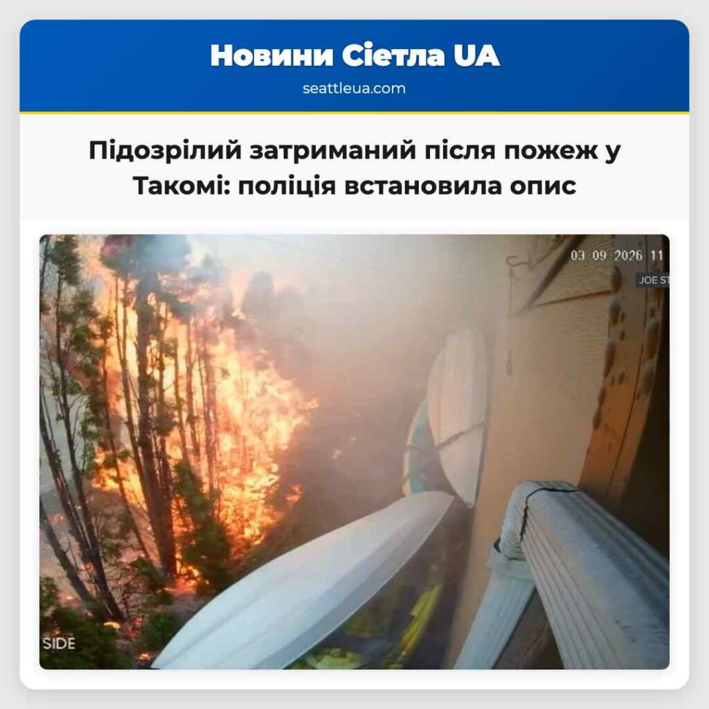Підозрілий затриманий після пожеж у Такомі: