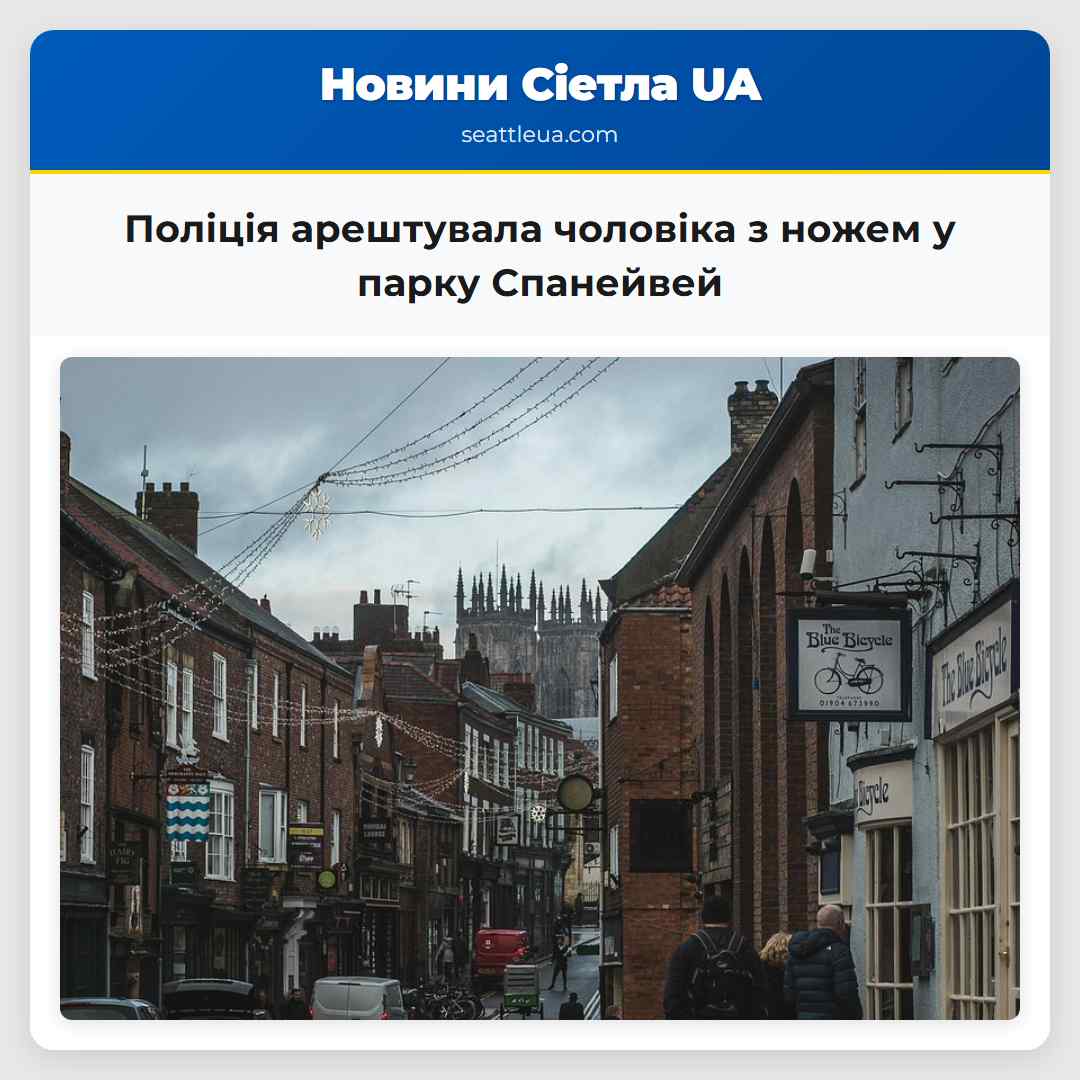 Поліція арештувала чоловіка з ножем у парку