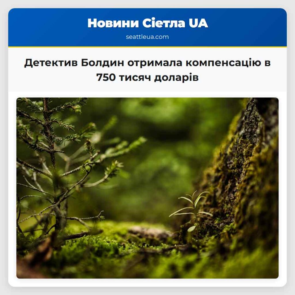 Детектив Болдин отримала компенсацію в 750 тисяч