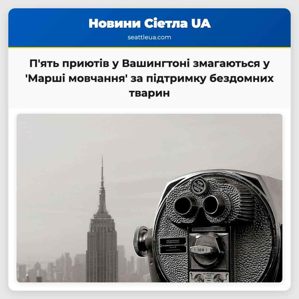 П'ять приютів у Вашингтоні змагаються у 'Марші