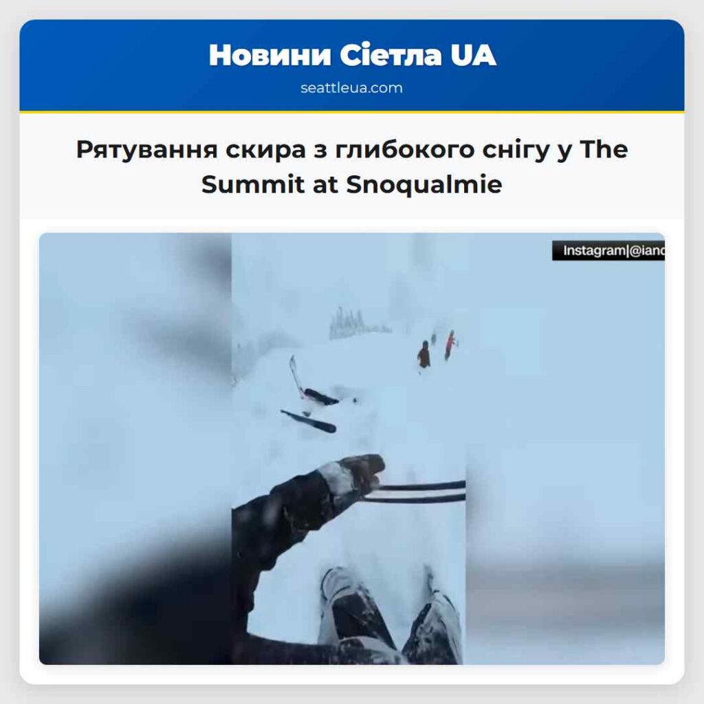 Рятування скира з глибокого снігу у The Summit at