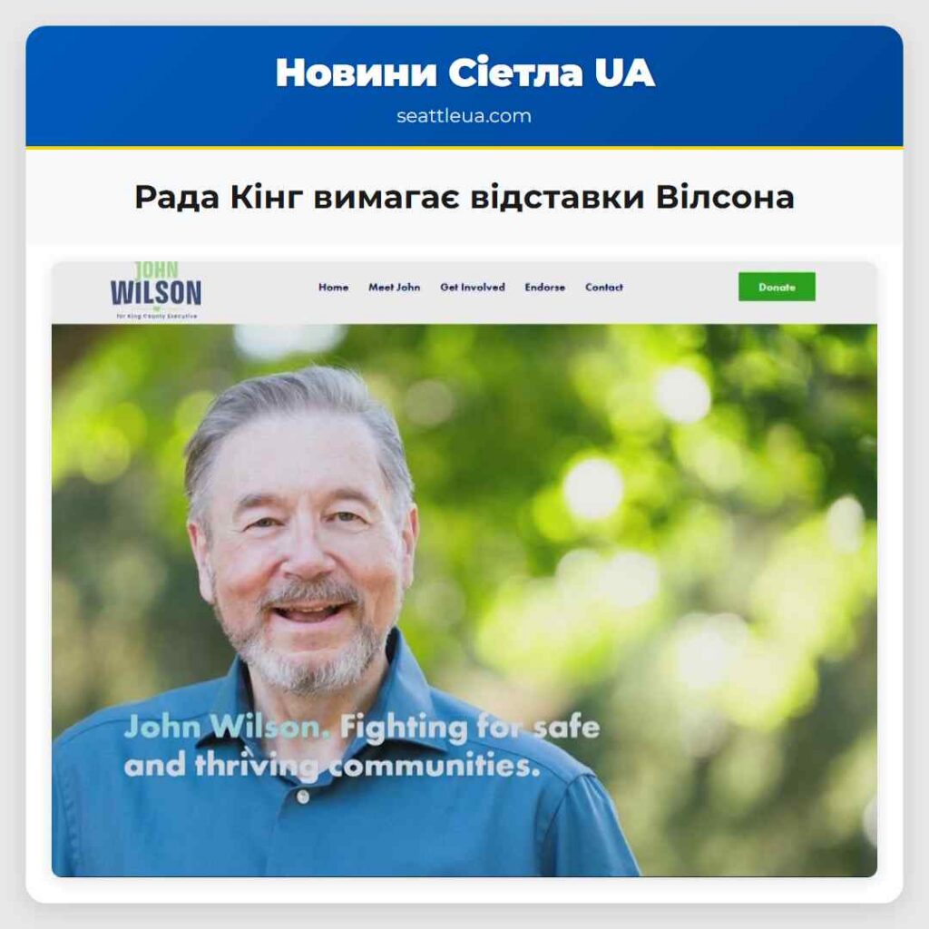 Рада Кінг вимагає відставки Вілсона