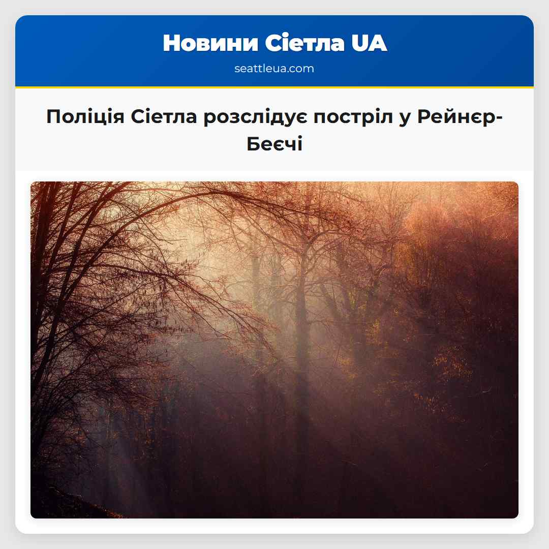 Поліція Сіетла розслідує постріл у Рейнєр-Беєчі