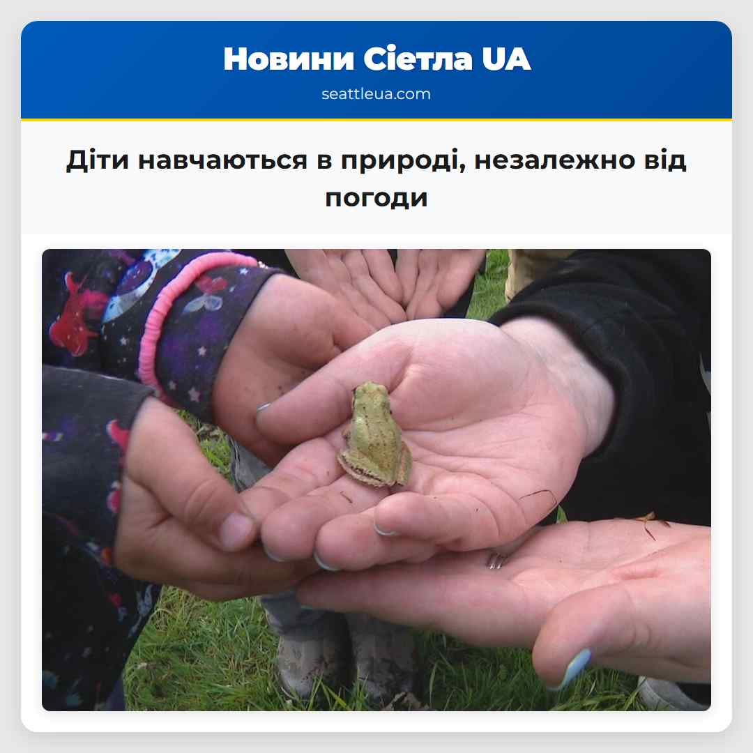Діти навчаються в природі, незалежно від погоди