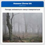 Погода змінюється сонце повертається