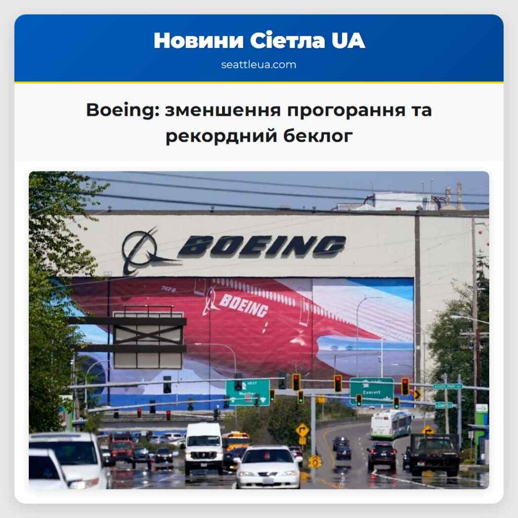 Boeing: зменшення прогорання та рекордний беклог