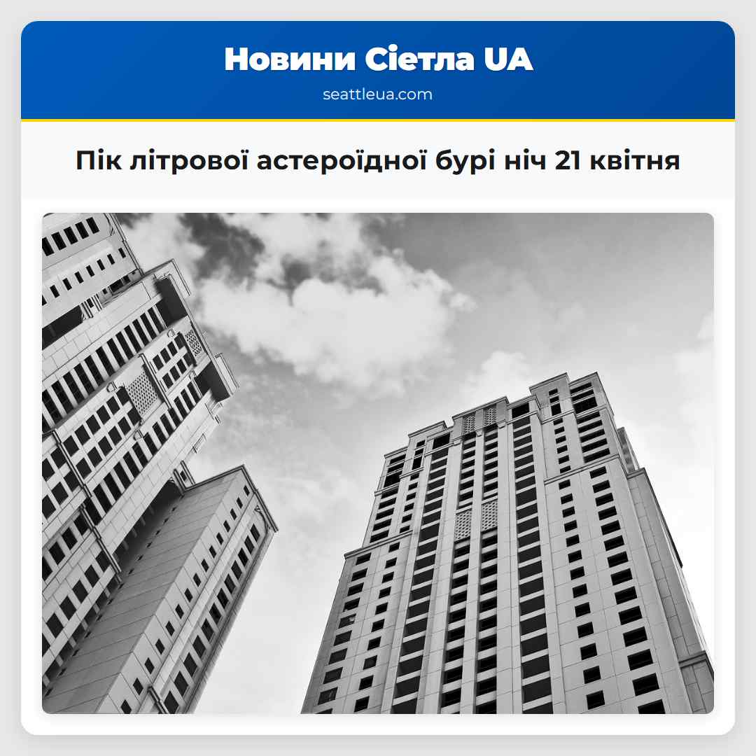 Пік літрової астероїдної бурі ніч 21 квітня