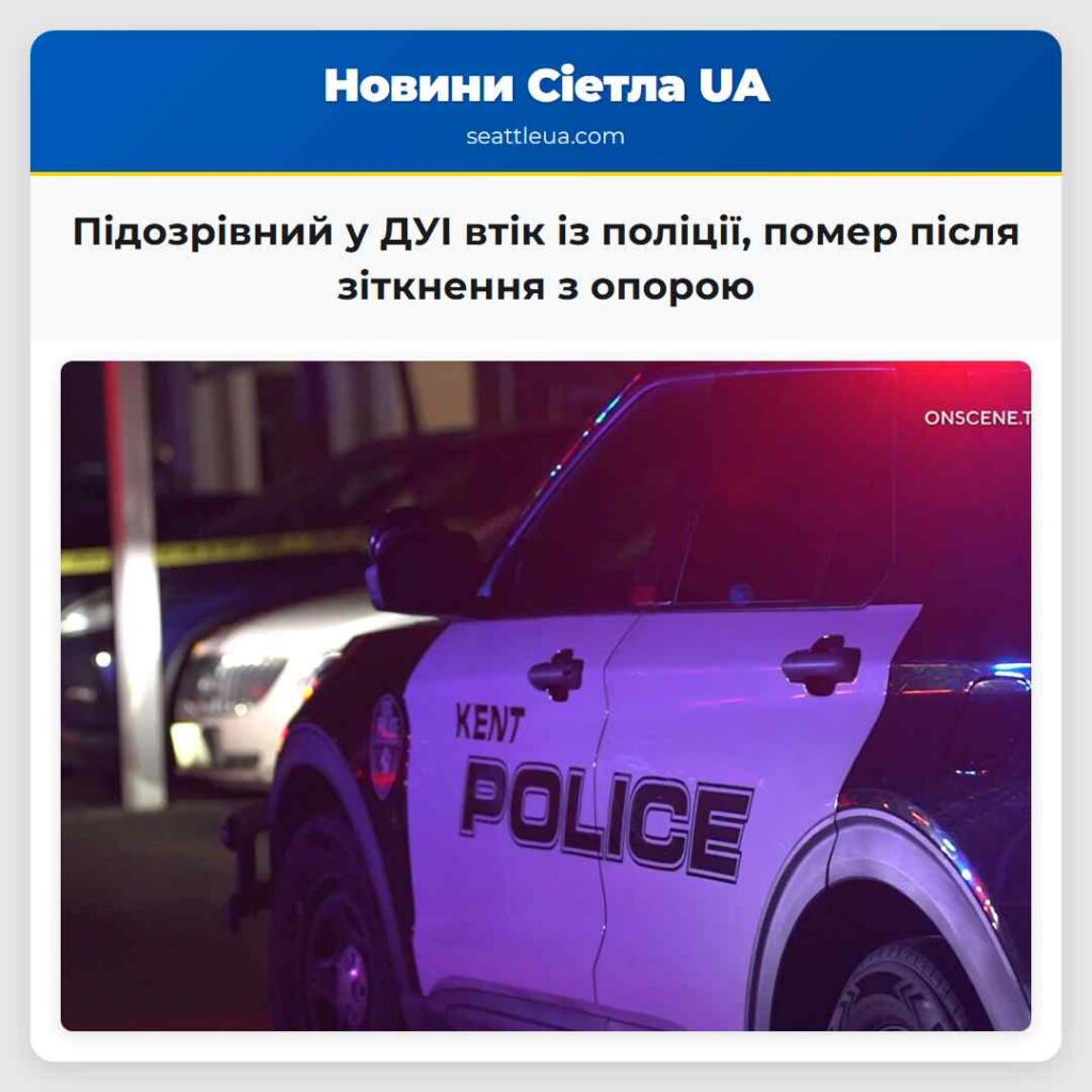 Підозрівний у ДУІ втік із поліції, помер після