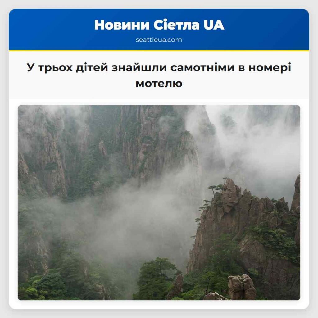 У трьох дітей знайшли самотніми в номері мотелю
