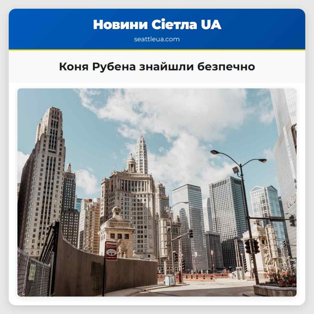 Коня Рубена знайшли безпечно