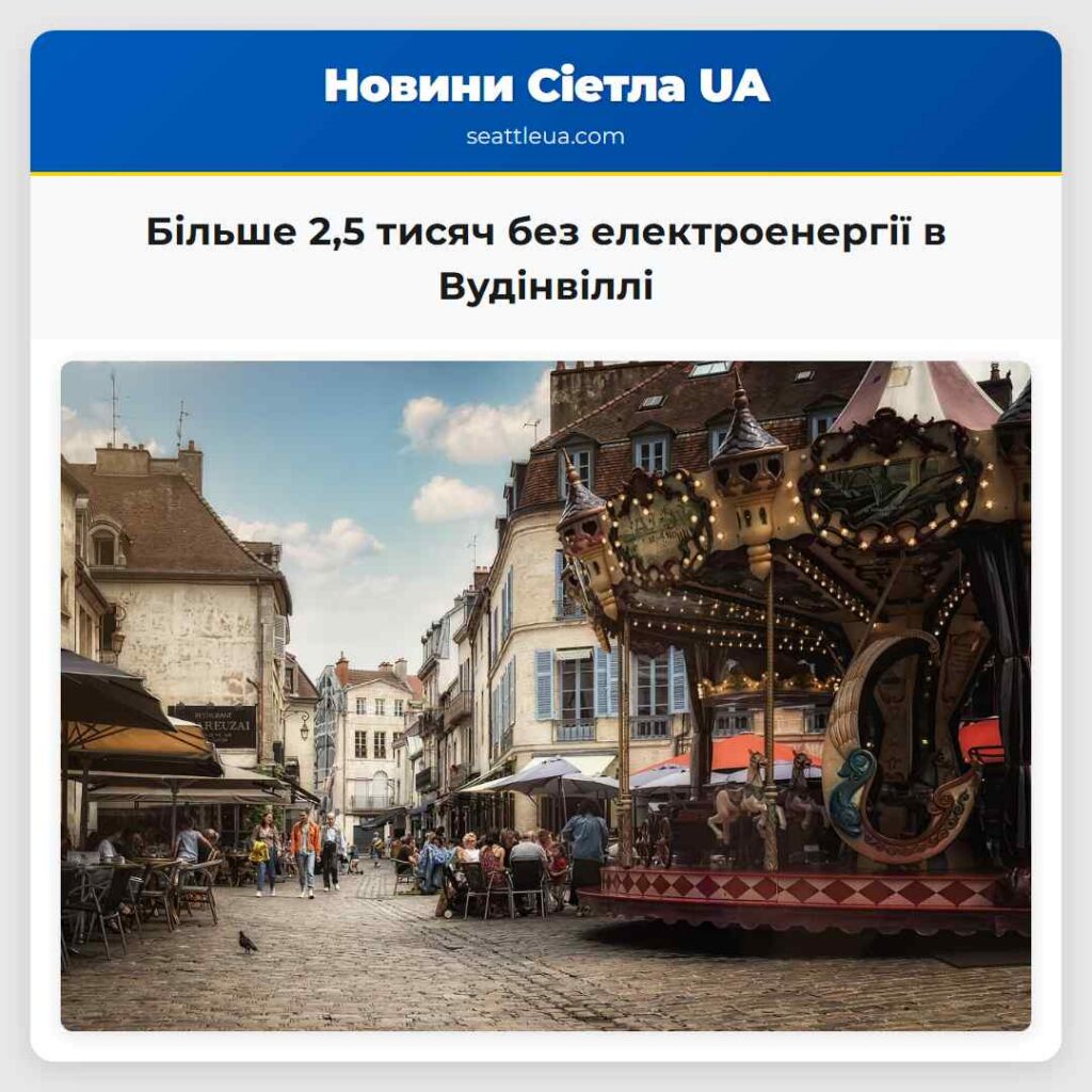 Більше 2,5 тисяч без електроенергії в Вудінвіллі