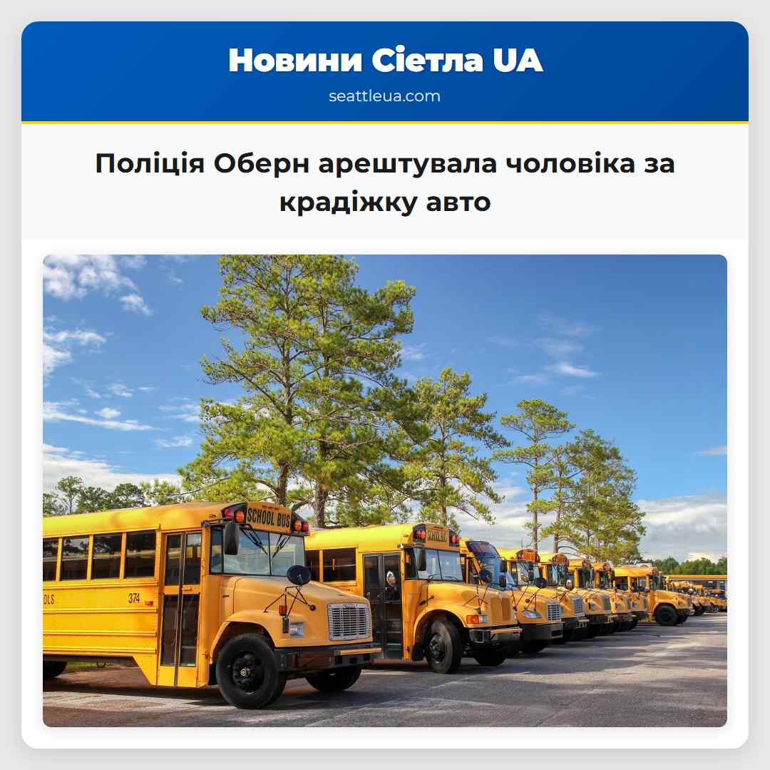 Поліція Оберн арештувала чоловіка за крадіжку авто