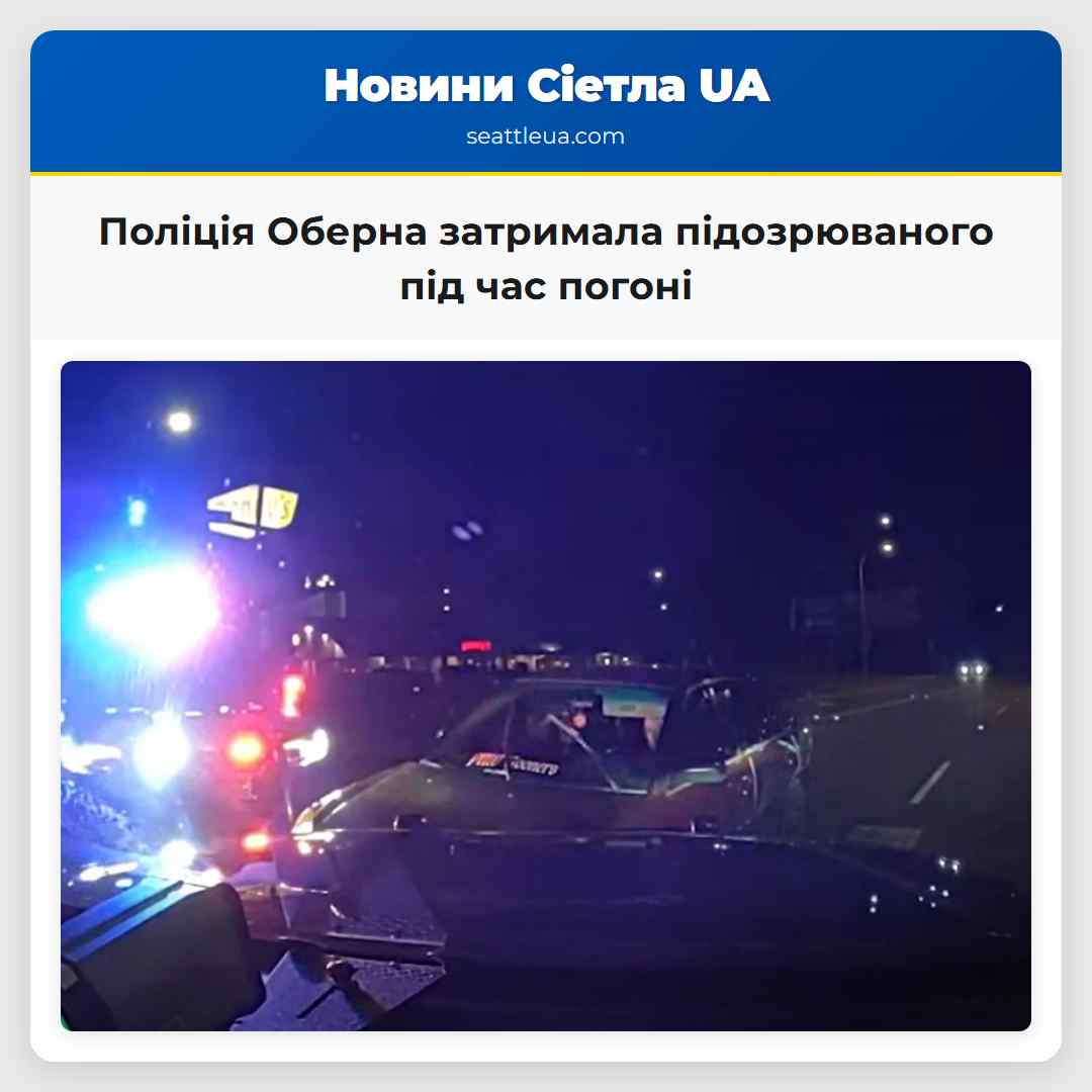 Поліція Оберна затримала підозрюваного під час