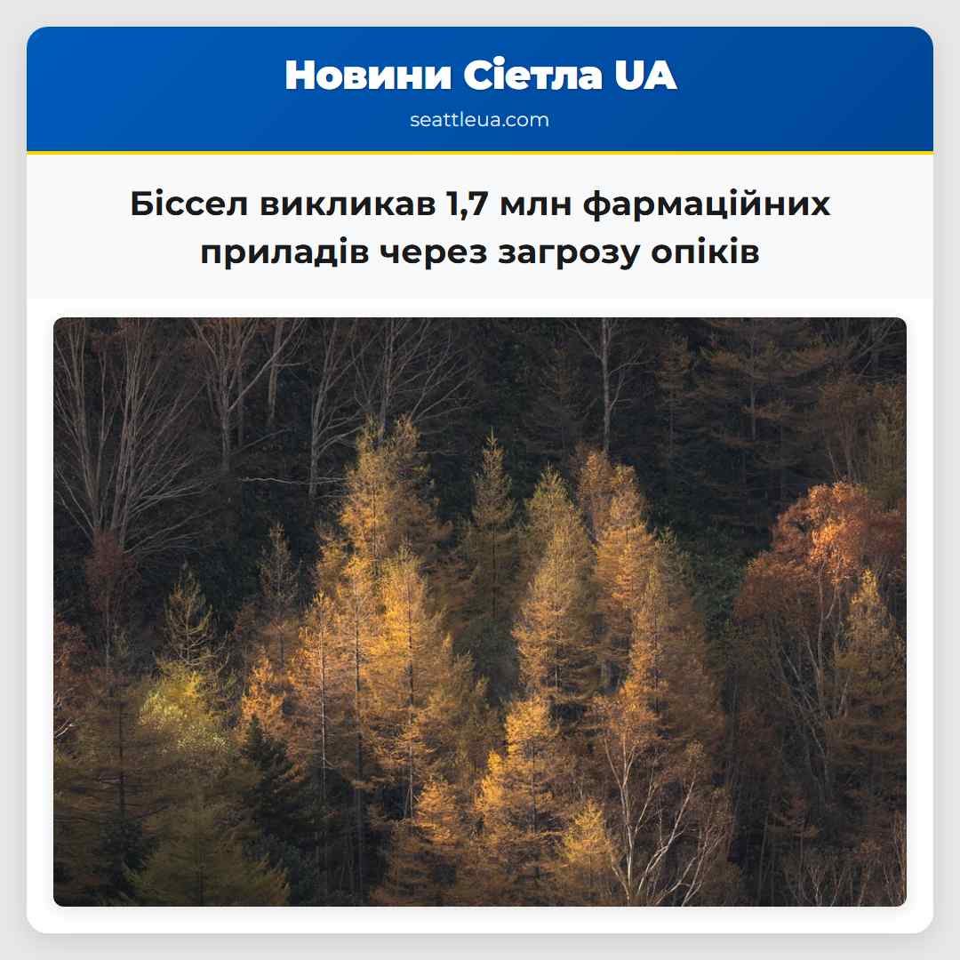 Біссел викликав 1,7 млн фармаційних приладів