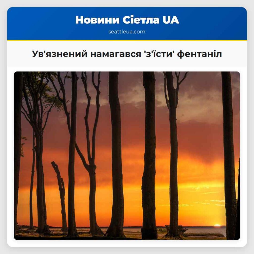 Ув'язнений намагався 'з'їсти' фентаніл