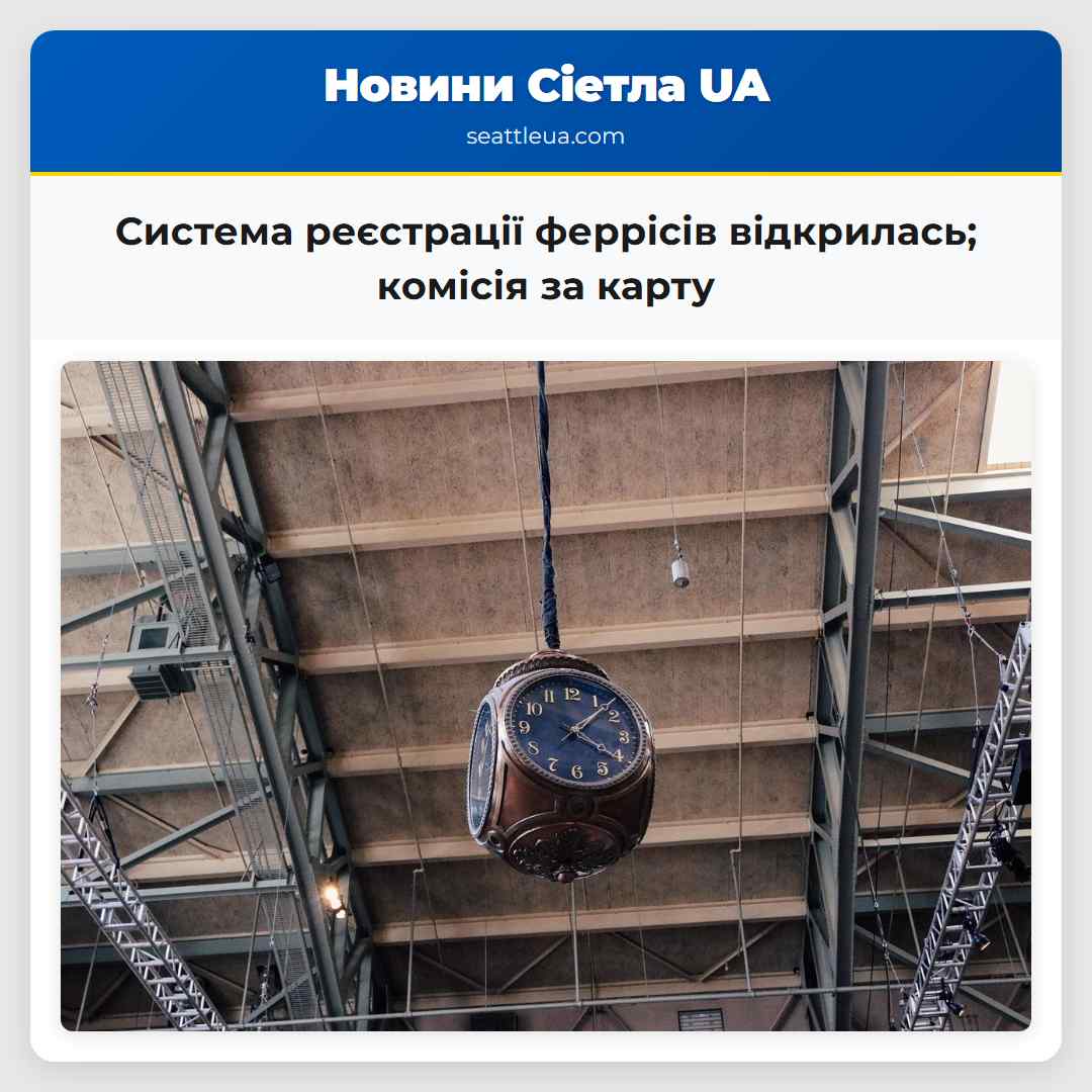 Система реєстрації феррісів відкрилась; комісія