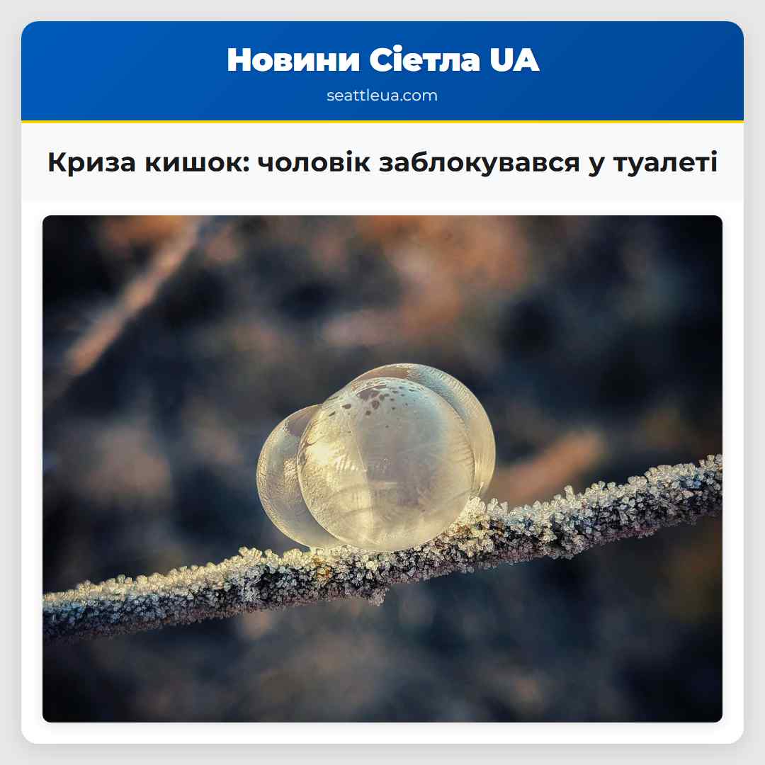 Криза кишок: чоловік заблокувався у туалеті