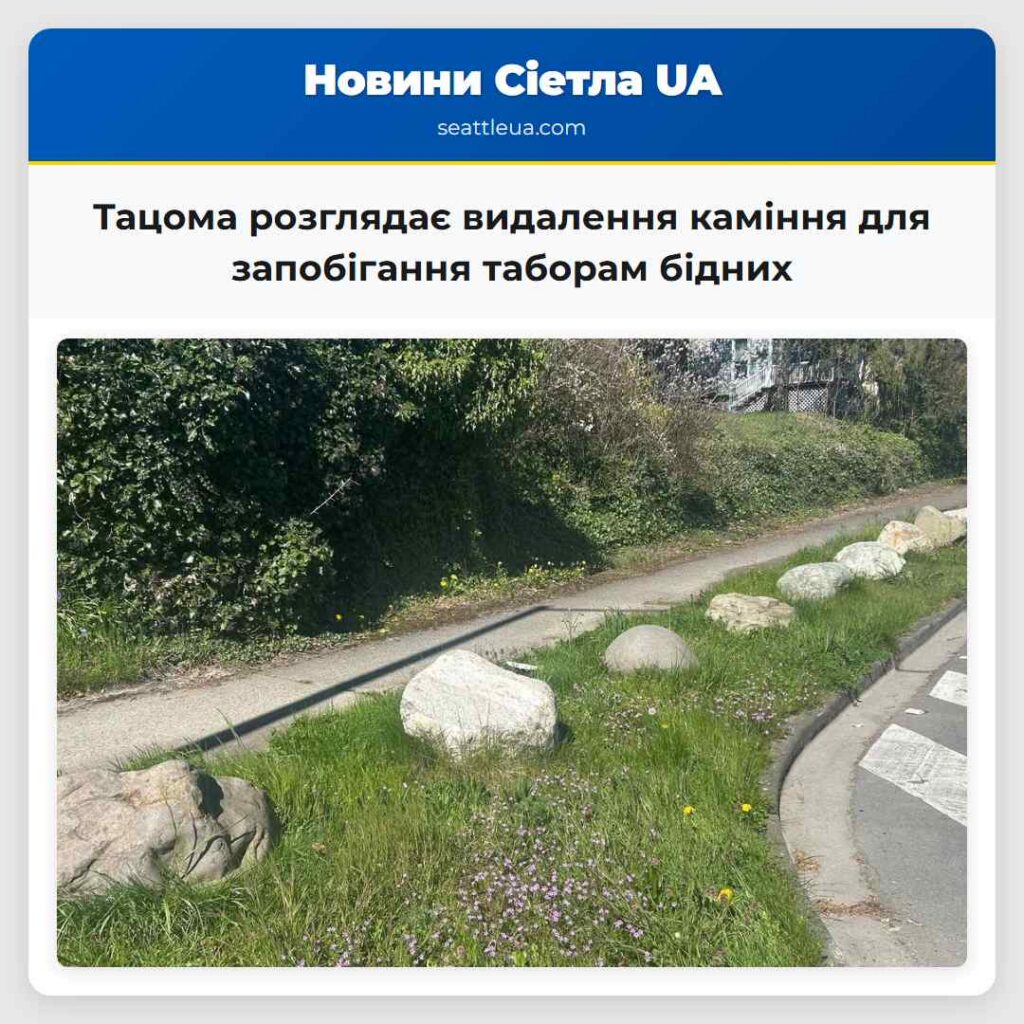 Тацома розглядає видалення каміння для