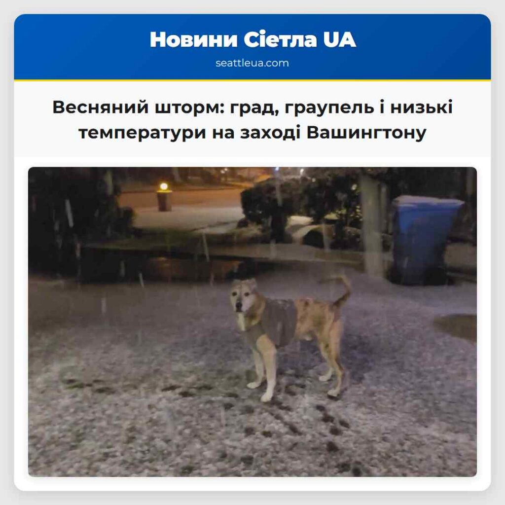 Весняний шторм: град, граупель і низькі