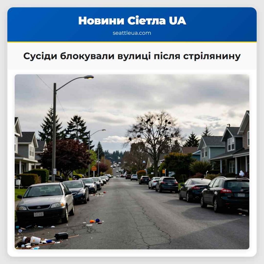Сусіди блокували вулиці після стрілянину