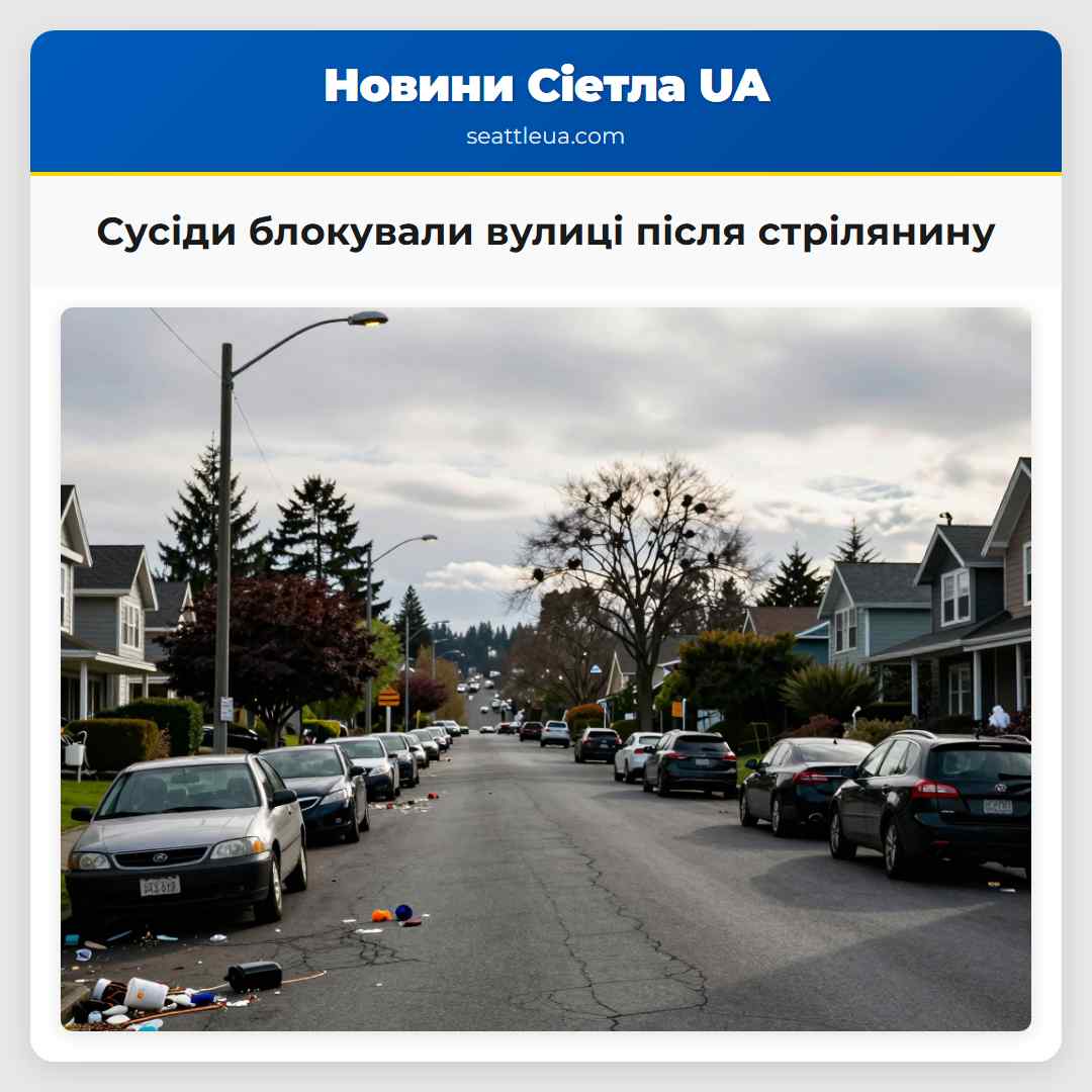 Сусіди блокували вулиці після стрілянину