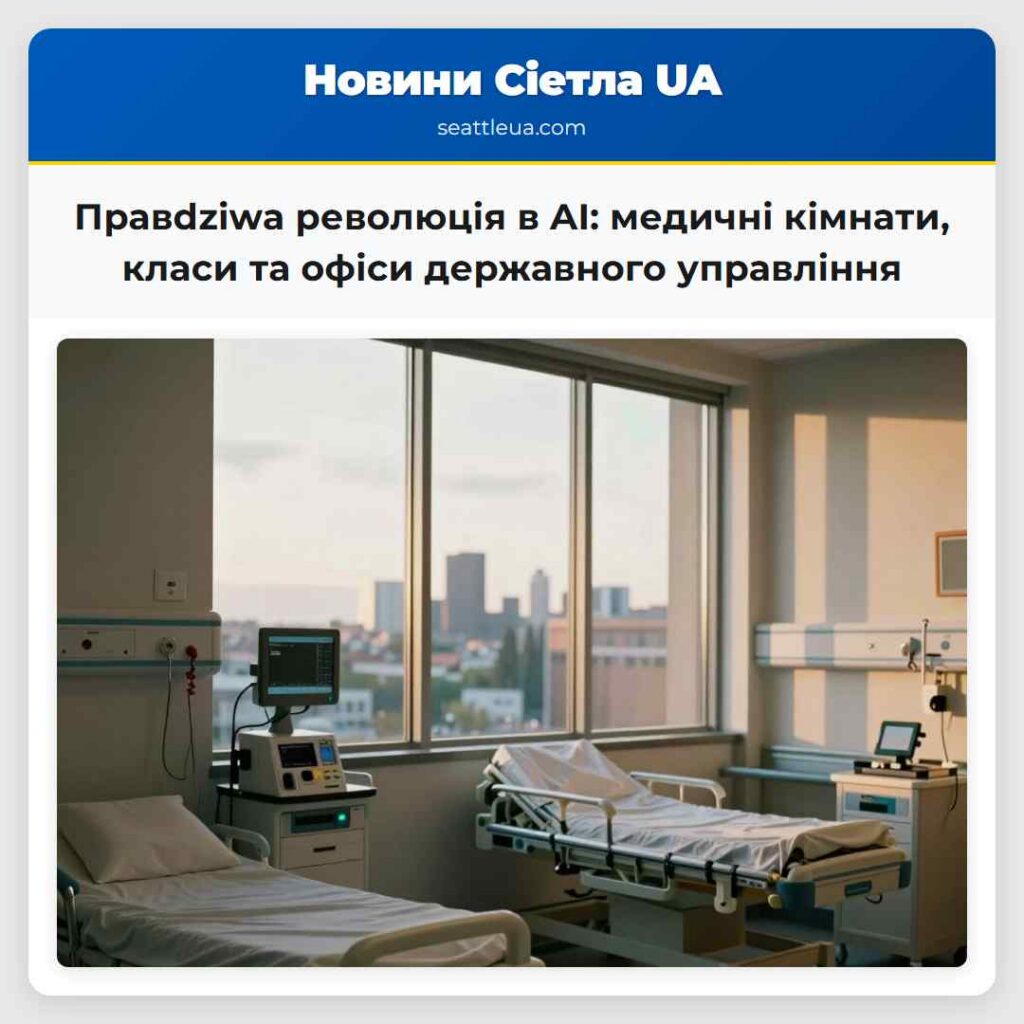 Правdziwa революція в AI: медичні кімнати, класи