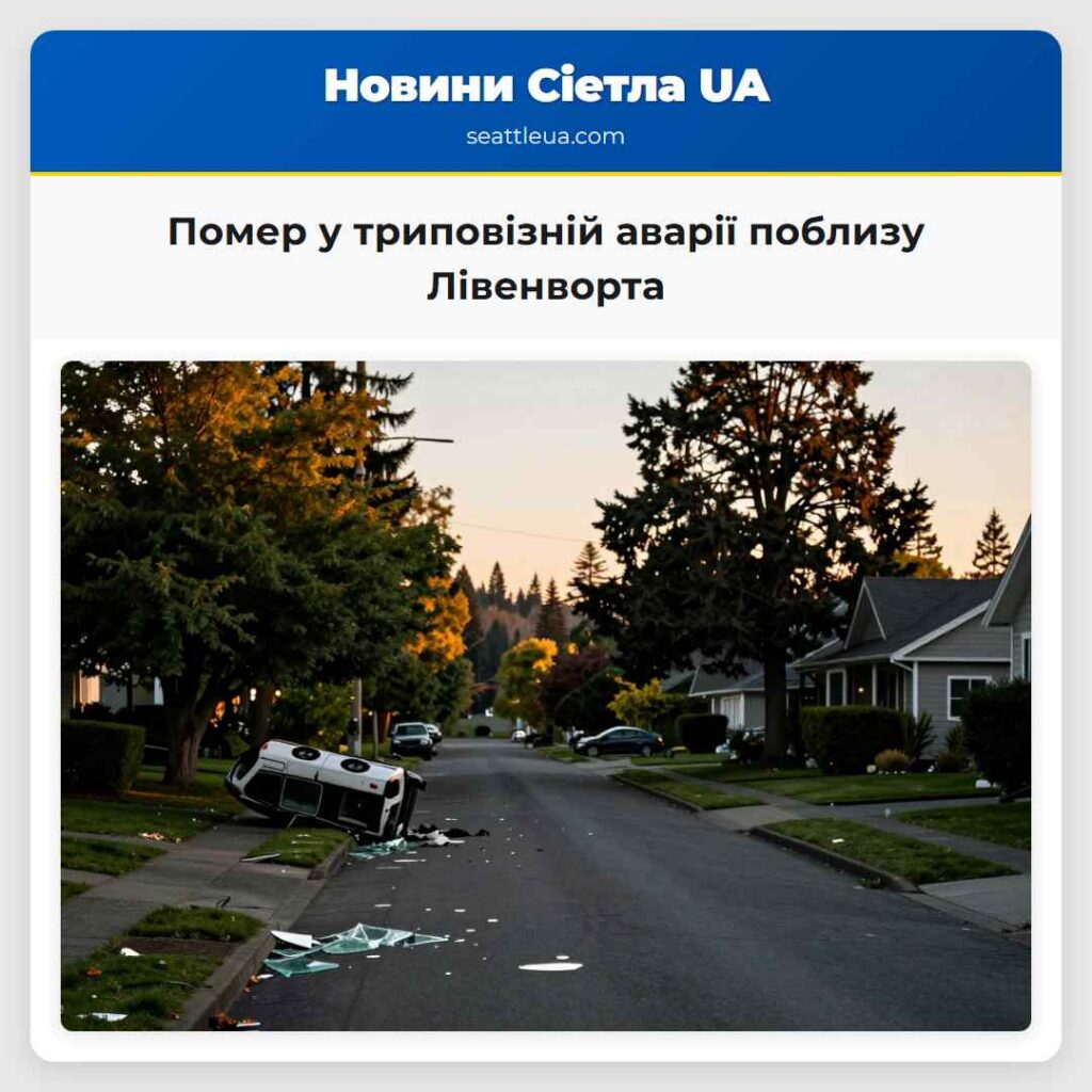 Помер у триповізній аварії поблизу Лівенворта