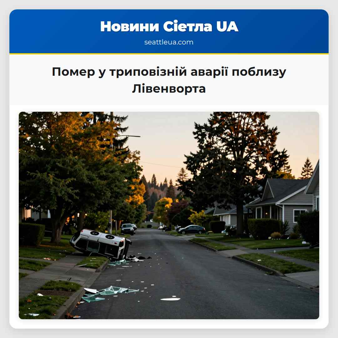 Помер у триповізній аварії поблизу Лівенворта