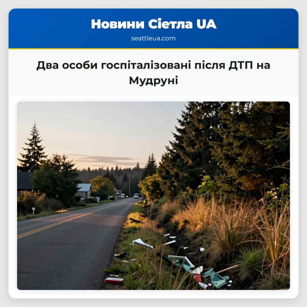 Два особи госпіталізовані після ДТП на Мудруні