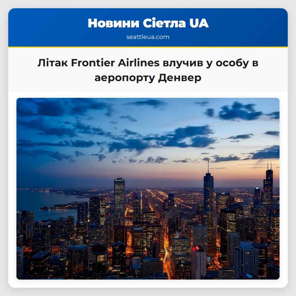 Літак Frontier Airlines влучив у особу в