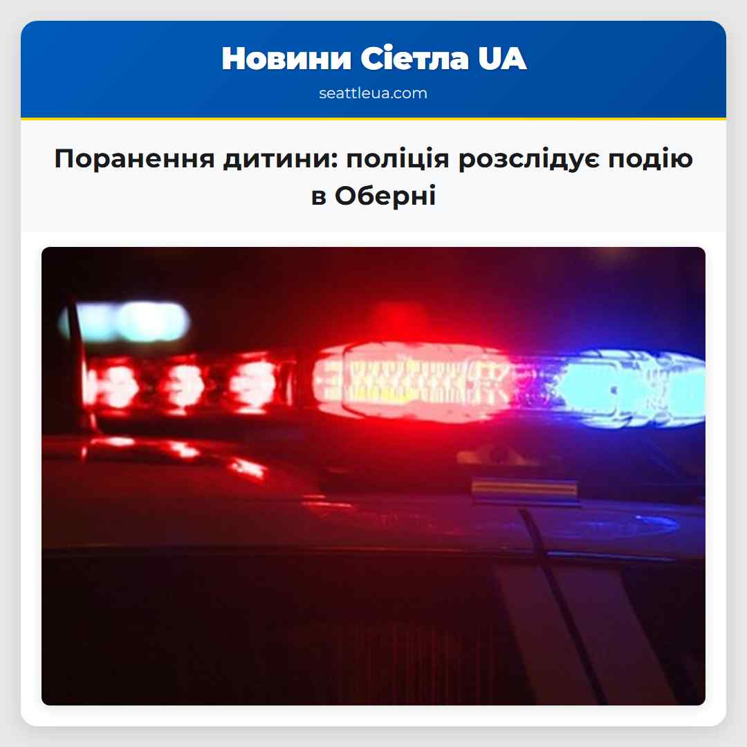 Поранення дитини поліція розслідує подію в Оберні