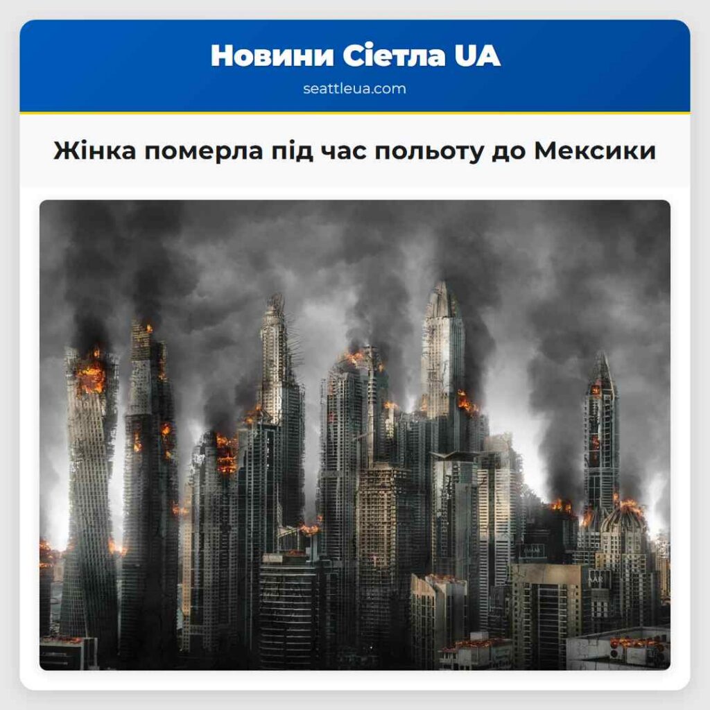 Жінка померла під час польоту до Мексики