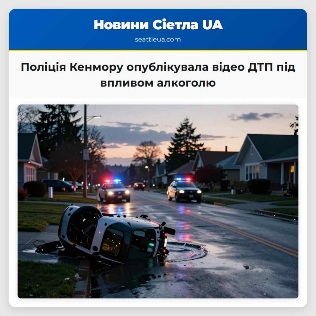 Поліція Кенмору опублікувала відео ДТП під
