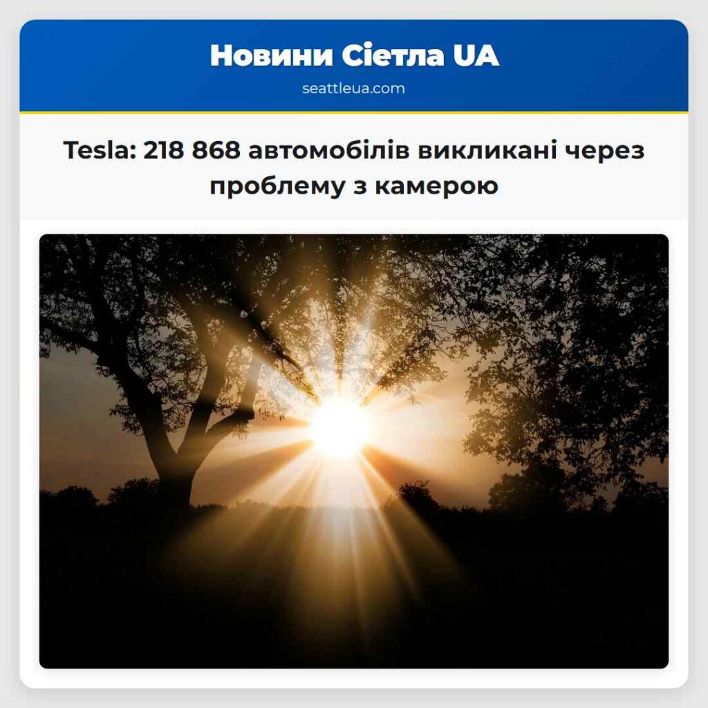Tesla: 218 868 автомобілів викликані через