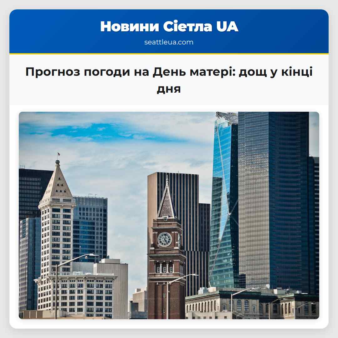 Прогноз погоди на День матері дощ у кінці дня
