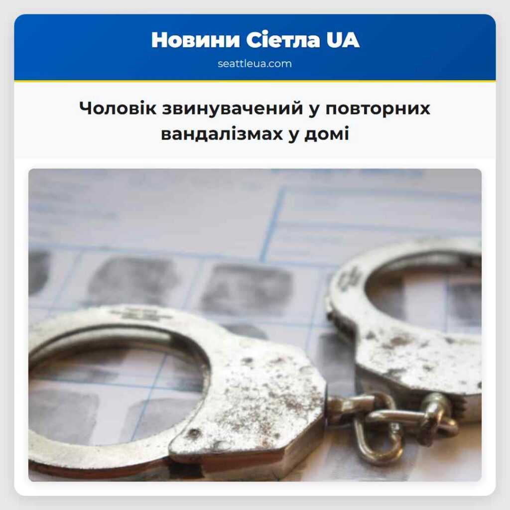 Чоловік звинувачений у повторних вандалізмах у