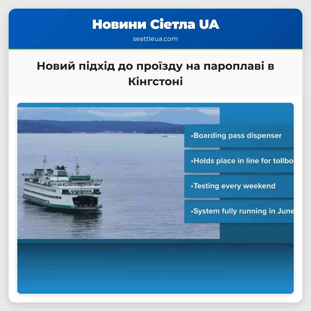 Новий підхід до проїзду на пароплаві в Кінгстоні
