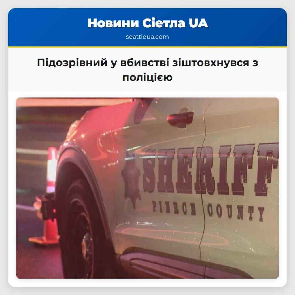 Підозрівний у вбивстві зіштовхнувся з поліцією
