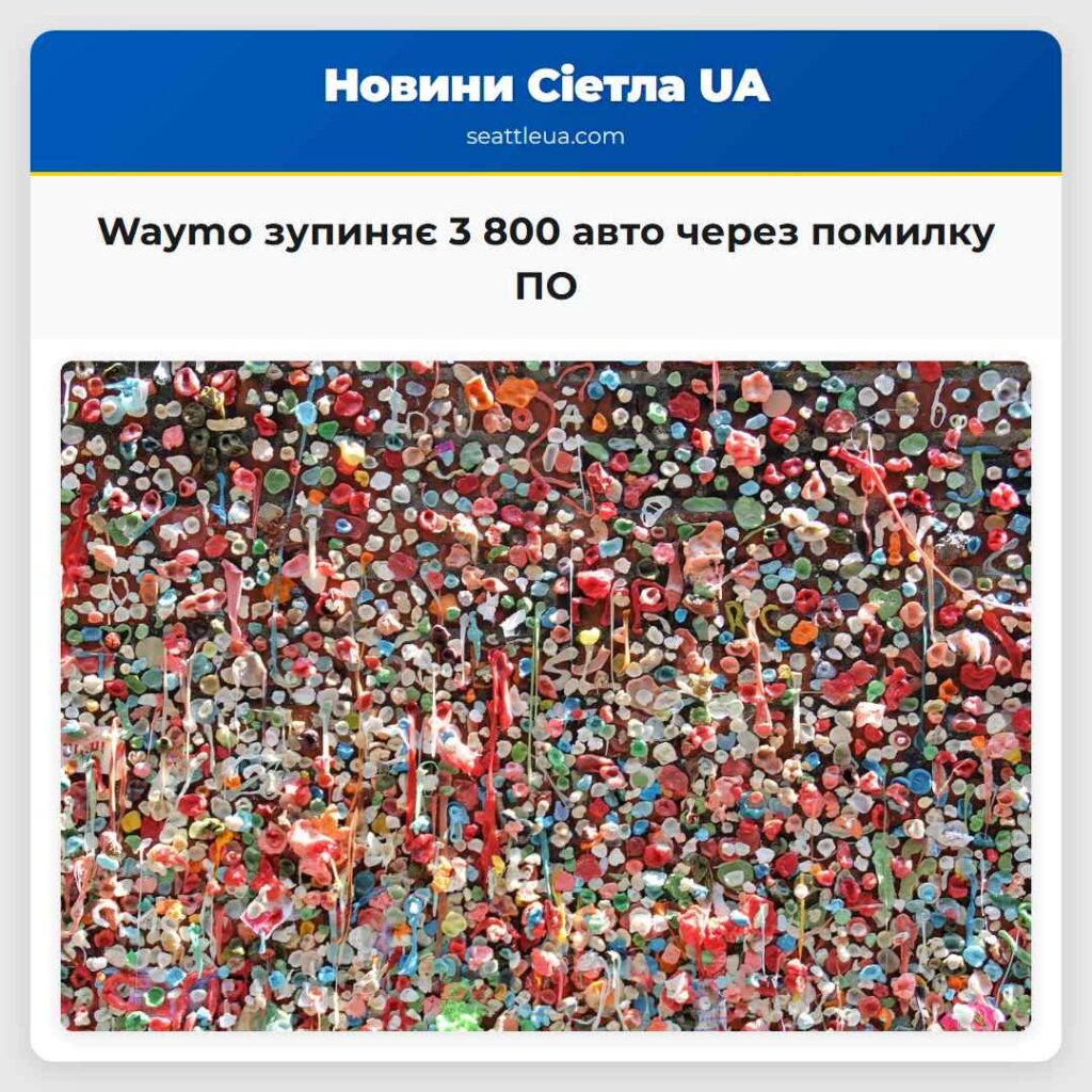 Waymo зупиняє 3 800 авто через помилку ПО