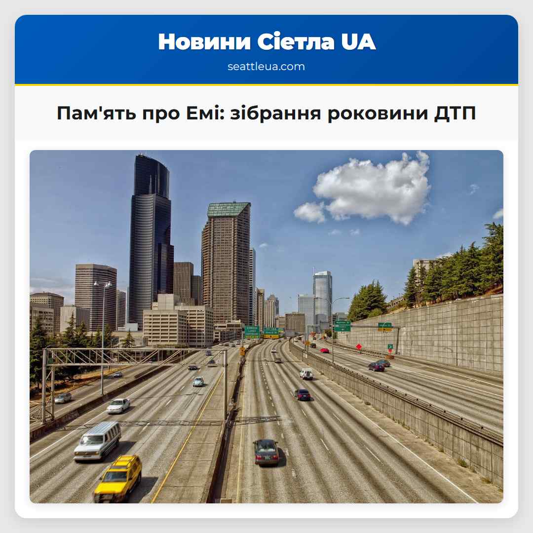 Память про Емі зібрання роковини ДТП