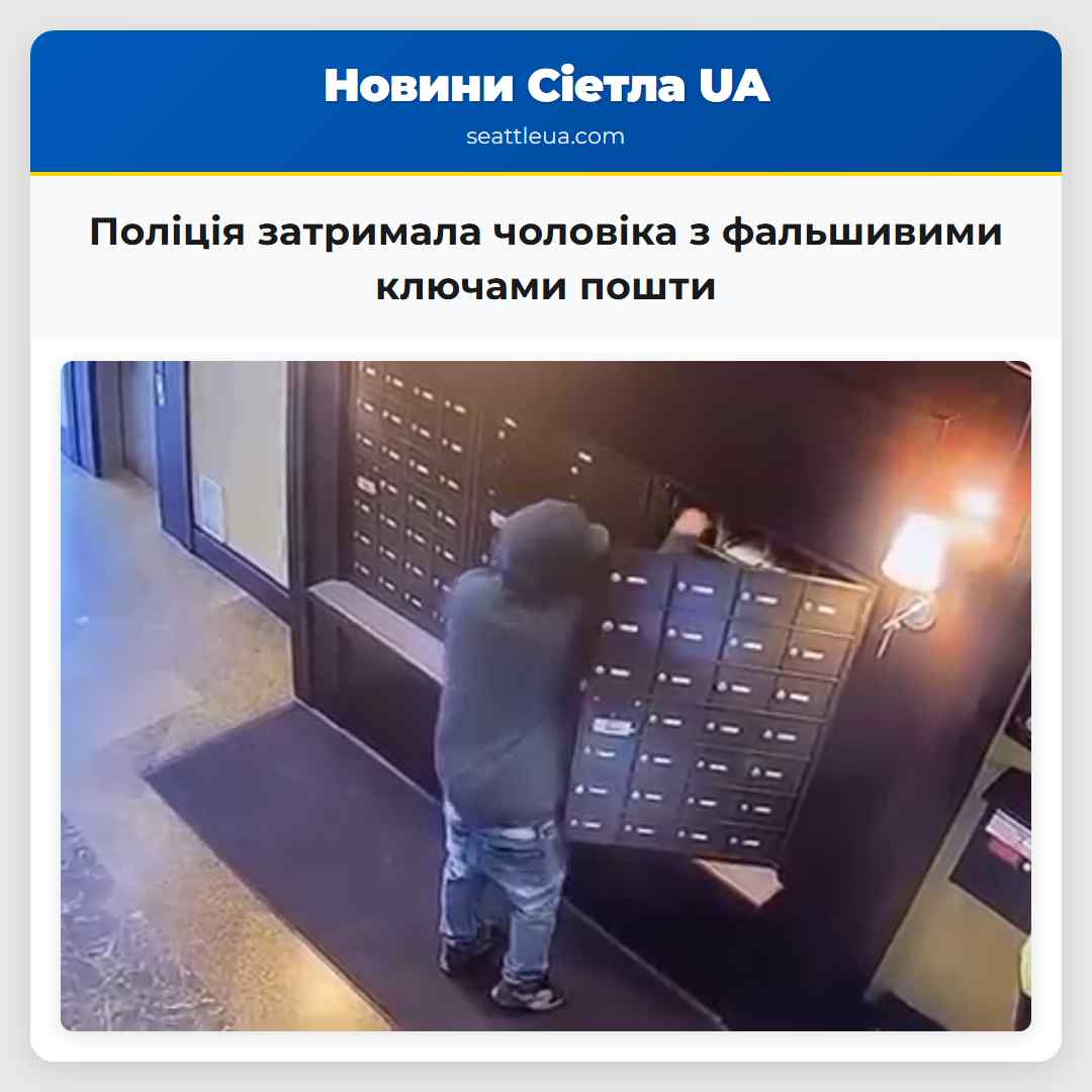 Поліція затримала чоловіка з фальшивими ключами пошти
