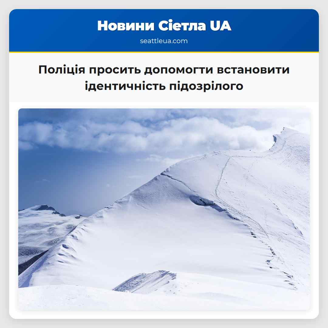 Поліція просить допомогти встановити ідентичність підозрілого