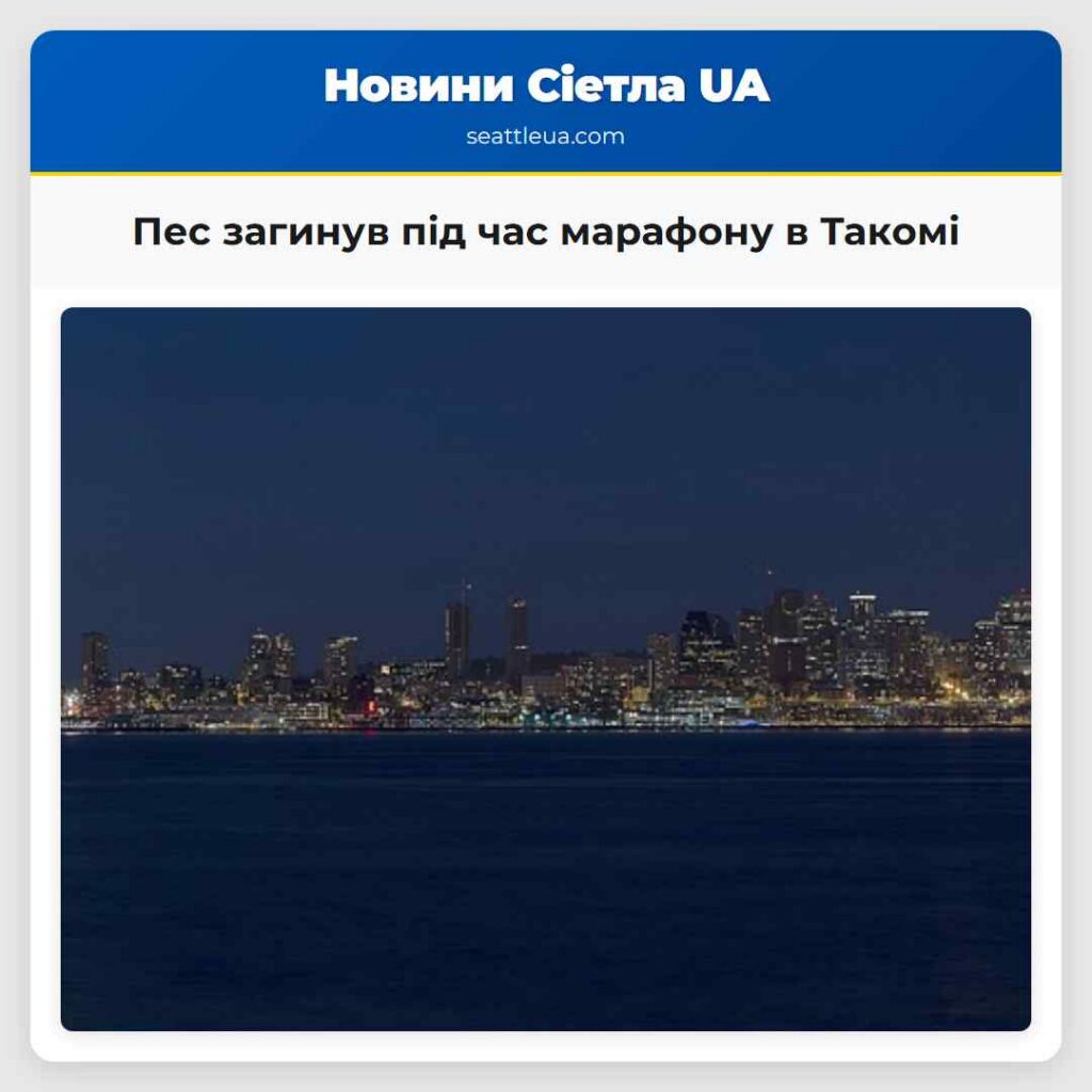Пес загинув під час марафону в Такомі