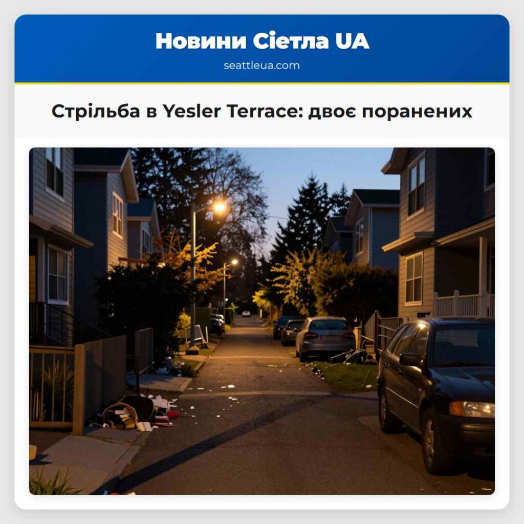 Стрільба в Yesler Terrace: двоє поранених