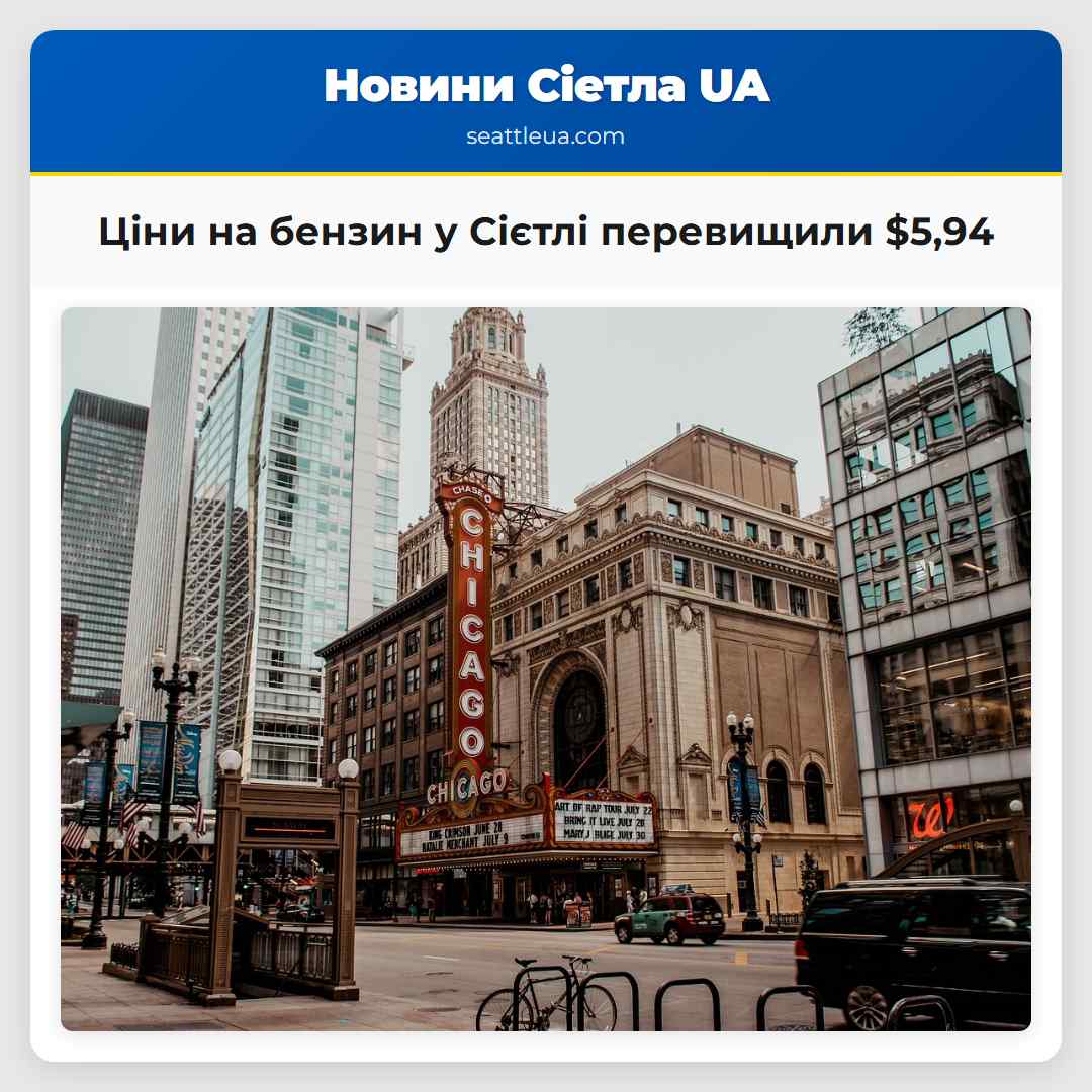 Ціни на бензин у Сієтлі перевищили $5,94