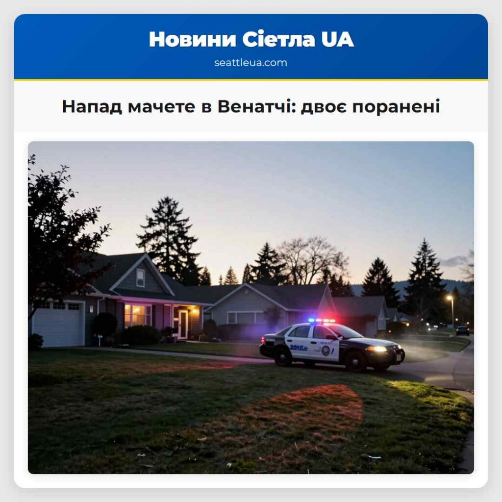 Напад мачете в Венатчі: двоє поранені