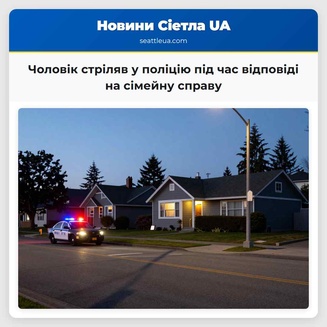 Чоловік стріляв у поліцію під час відповіді на