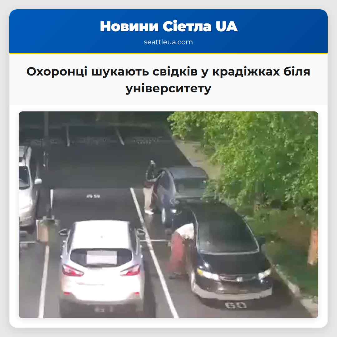 Охоронці шукають свідків у крадіжках біля