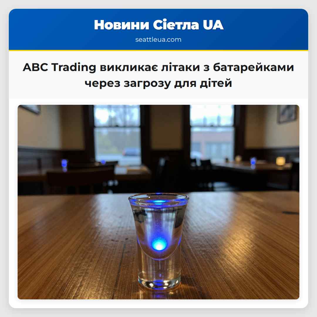 ABC Trading викликає літаки з батарейками через загрозу для дітей