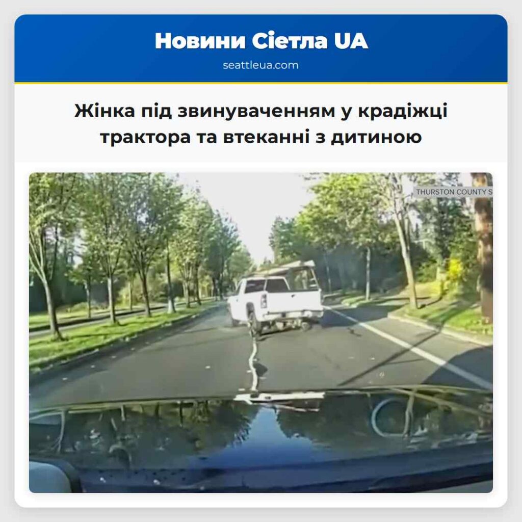 Жінка під звинуваченням у крадіжці трактора та